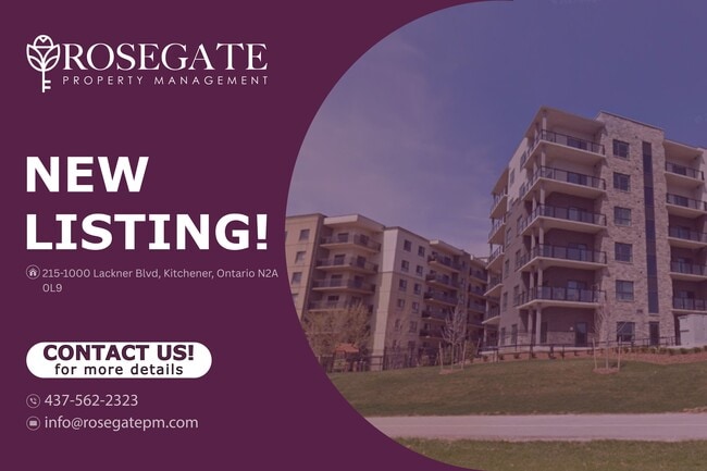 Building Photo - Modern 1-Bedroom Apartment with Private Balcony & Parking in Kitchener Unit 215