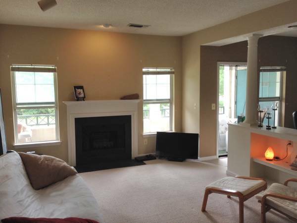fireplace and larger deck - 12000 Taliesin Pl Unit 22