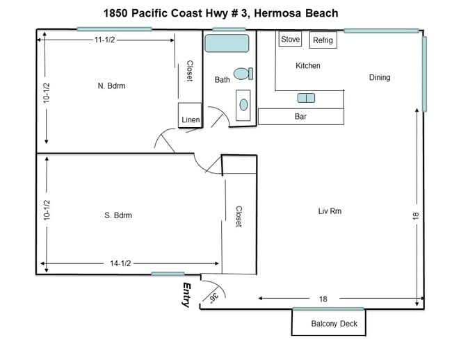 Layout - 1850 Pacific Coast Hwy Unit 3