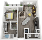 Cue Galatyn Station - A1H Floor Plan