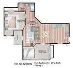 736 Square Feet