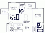 2BR/2BA