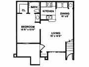 1BR/1BA
