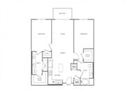 Two Bedroom Two Bath (1133 SF)