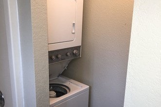 Washer/Dryer/Built in Towel Rack