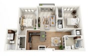 Floor Plan 2I | Wells Street Station | Apartments in Delafield, WI