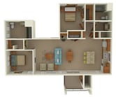 Pecos Vista B2 Two Bedroom