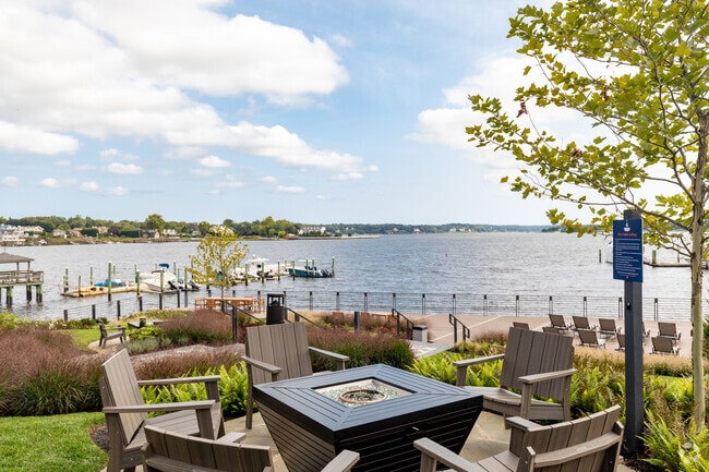 Waterfront Firetables Area - Colony House Apartments