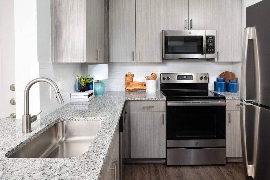 Beautifully remodeled kitchens with stainless steel appliances