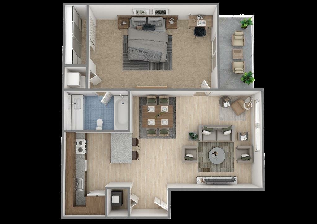 03 Azalea A1 1BR 1BA 720.jpg - Azalea-A1