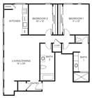 B1 - 2x2 floor plan The Rice