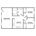 Colonial: 2 Bedroom Apt
