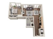 AA8 floor plan Flats on D