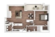 1 Bedroom | 1 Bath | 798 SF (Attached Garage Available)