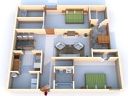 2BR/2BA
