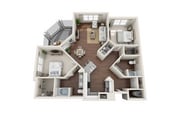 The Wando_2Bed_2Bath_1192 Sq Ft