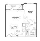 A4A | 1 bed 1 bath | 733 sq ft