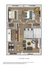 2 Bed 1 Bath Lux