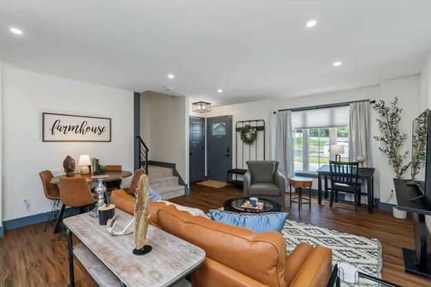 Living Room - Elevate Townhomes