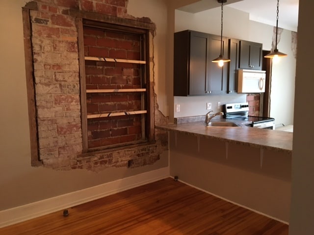 Exposed brick look - 219 5th St Unit 201