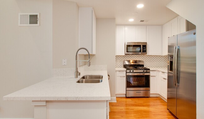 Select kitchens are renovated with quartz countertops and more