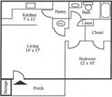 1/1 FLOORPLAN