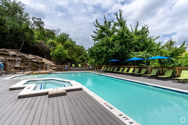 Resort-Style Pool with Waterfall - Capital Hills