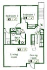 2BR/1BA