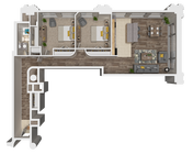 Explore this elegant floor plan that combines modern style with practical living spaces.