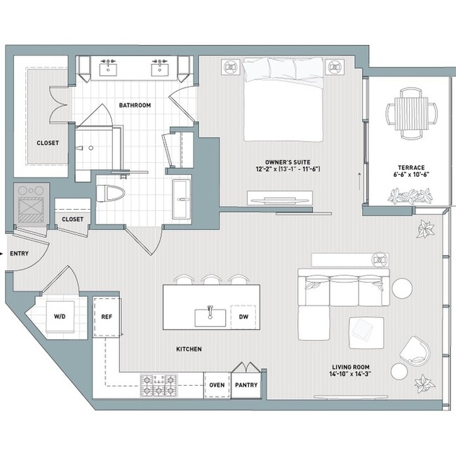 Photo - Spacious 930 SF Luxury Condo | Fifth & West | Market District