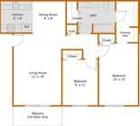 2BR/1BA