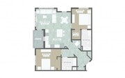 Bala floor plan - 2 bed, 2 bath - 1,141 sf