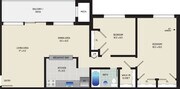 2 BR/ 1 BA (Style D1) | 875 sq. ft.