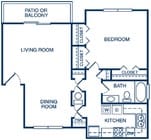 1BR/1BA