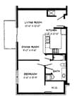 1 Bed / 1 Bath - 752 SF
