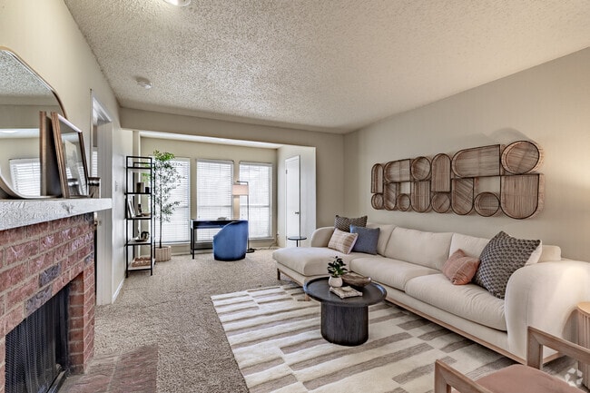 2BR, 2BA - 1,046SF Living Room