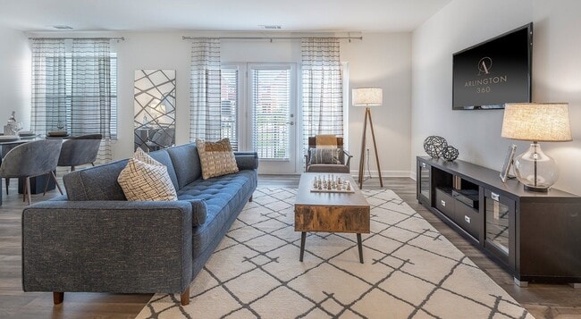 Daylight comes in from three directions here, patio door included.