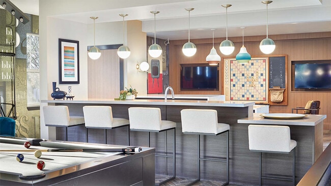 Apartment community Entertainment Room at Griffis North Creek in Bothell, Washington.