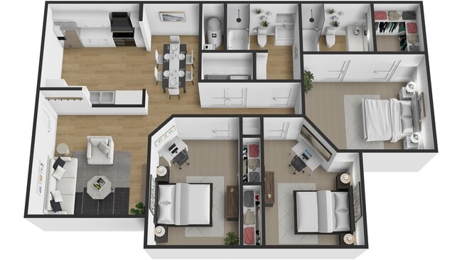 Riverbrook, 3 dormitorios, 2 baños - Riverbrook Luxury Apartments