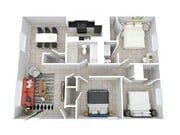 3 Bed, 1.5 Bath