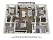 C1 floor plan Preserve at Westfields