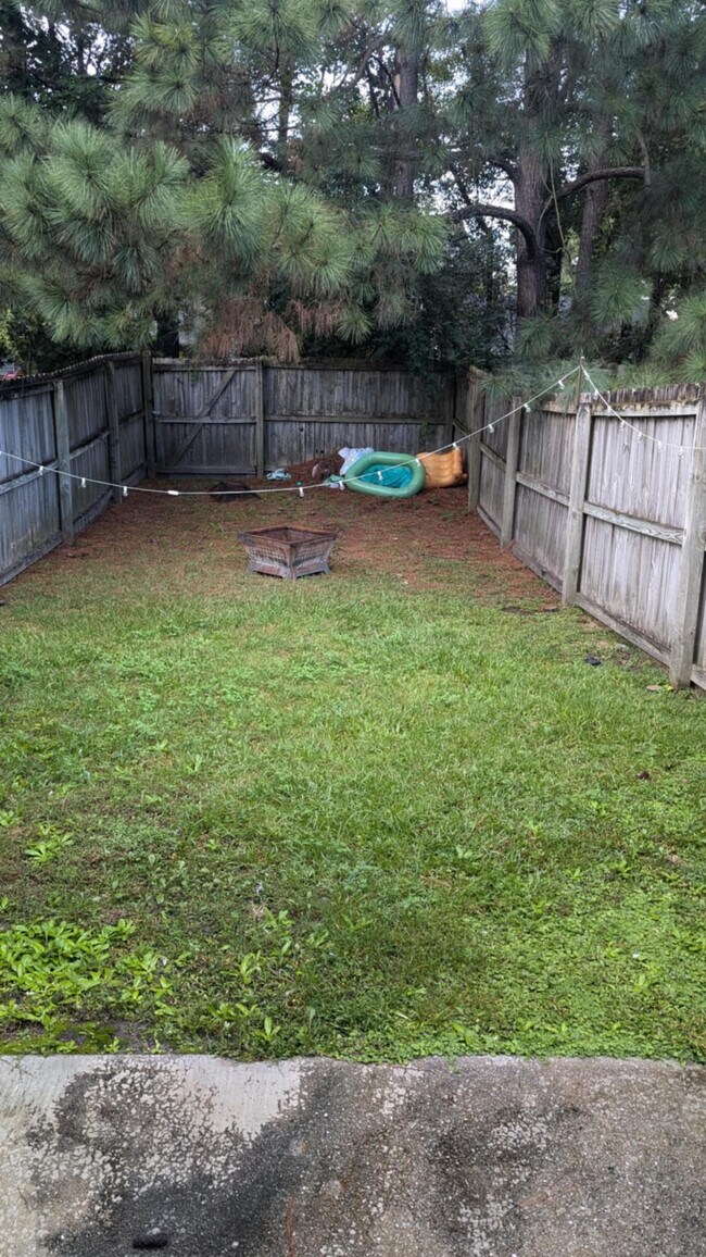 Fenced in Backyard