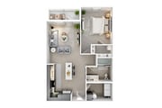 A2_1Bed_1Bath_756 pies cuadrados