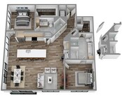 U: 2 bed / 2 bath