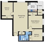 2BR/1BA
