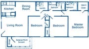 3BR/2BA