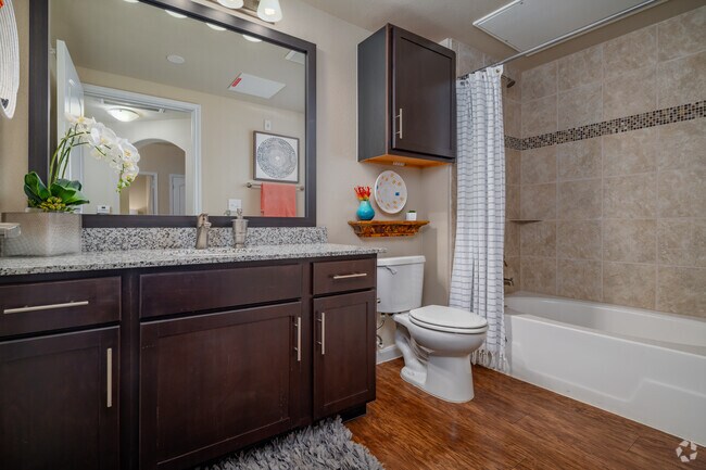 2BR, 2BA, 1053SF - Bathroom 1 - Platinum Shavano Oaks