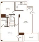Two Bedroom - B1 Floor Plan
