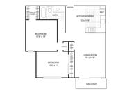 2BR/1BA