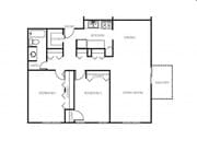 2BR/1BA 1035